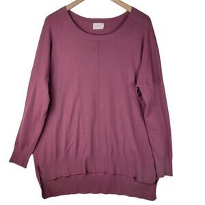 Dreamer Womens Mauve/ Dusty Rose Oversized Sweater Size Sm/Med